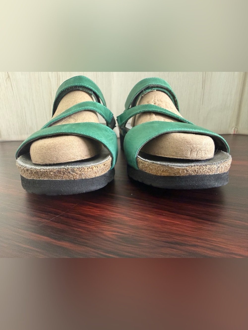 Naot Gabriela Slide Sandal Size 40/9 Women’s Green Good Condition Lightweight - Picture 4 of 12